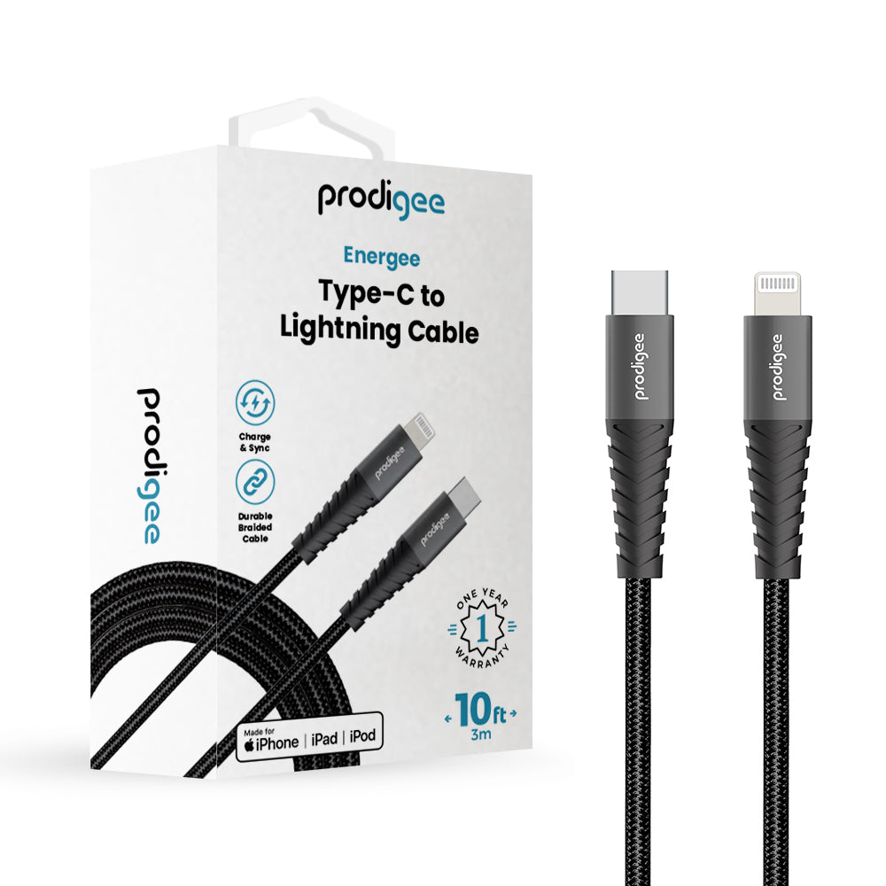 10ft Energee Type-C To Lightning Cable