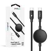 Enegree Dual Type-C + Watch Cable for Samsung watch