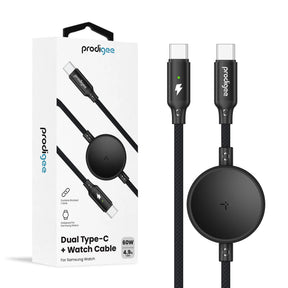 Enegree Dual Type-C + Watch Cable for Samsung watch