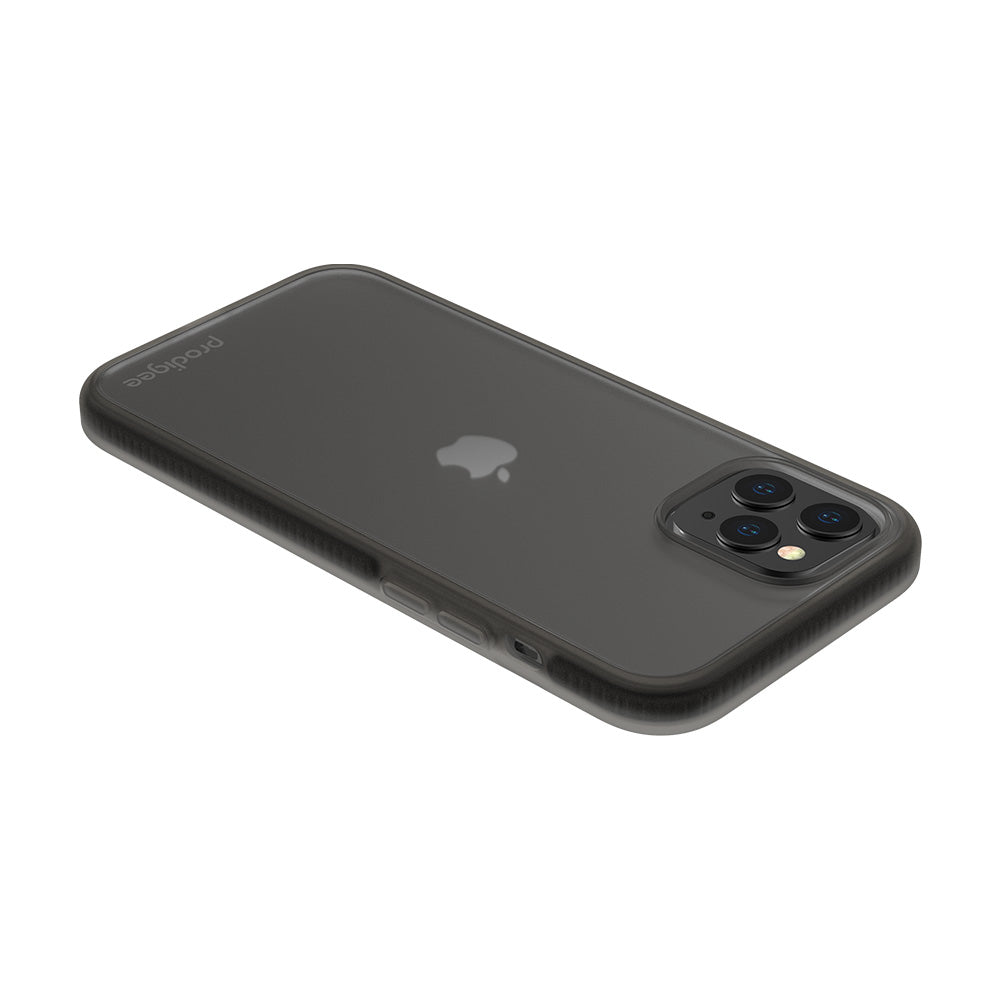 Prodigee Safetee - Funda plateada lisa para iPhone 12 Pro Max,  probada en caídas de grado militar, compatible con carga inalámbrica,  protección de doble capa, resistente a los arañazos, a prueba